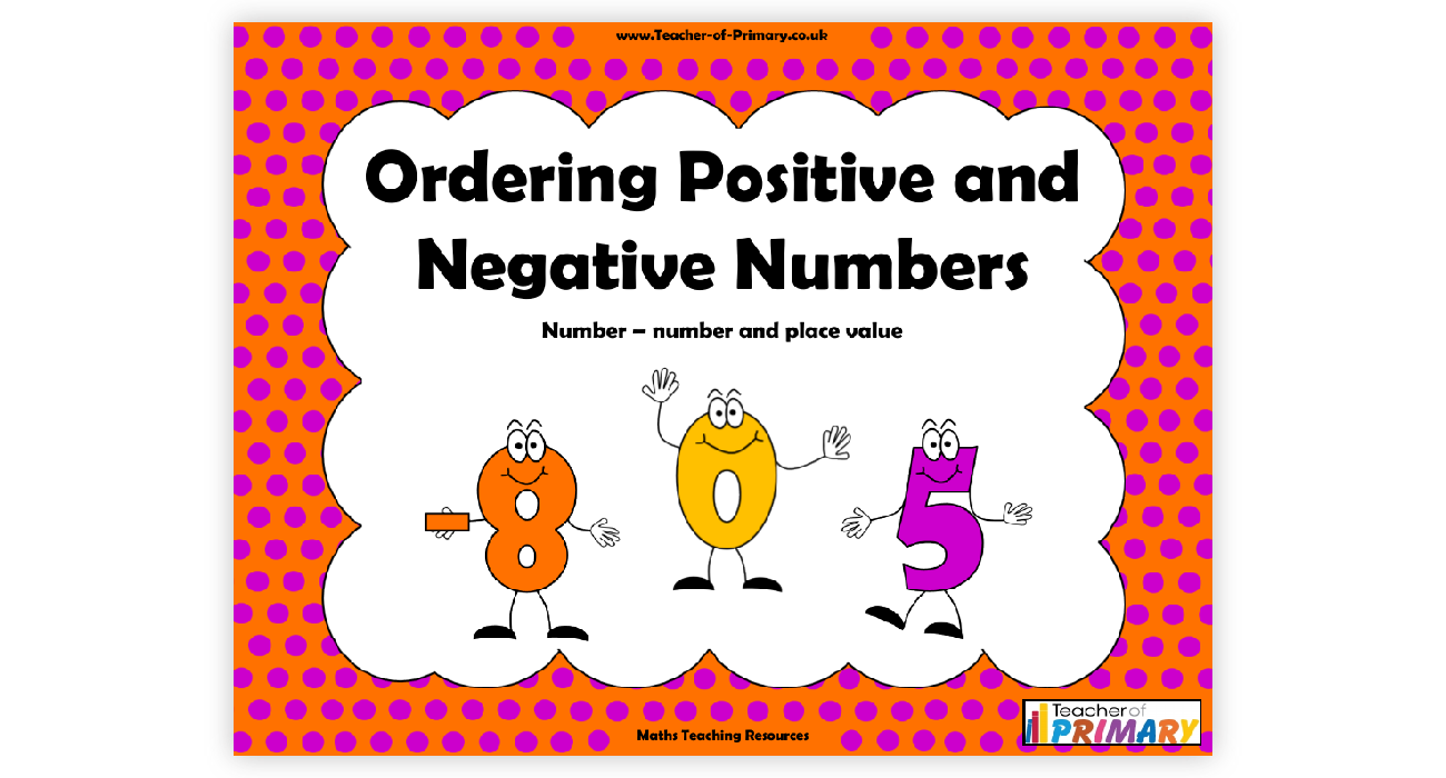 ordering-positive-and-negative-numbers-powerpoint-maths-year-5