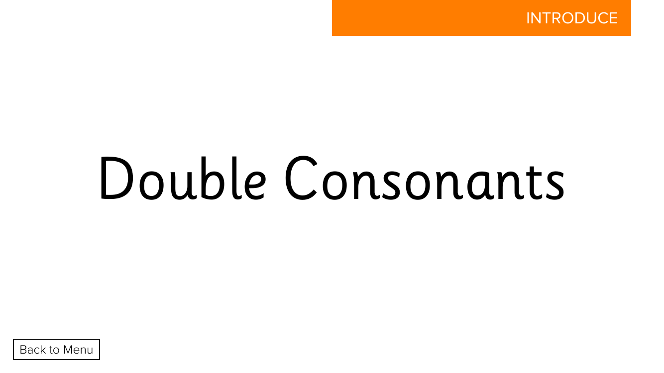 Week 5, lesson 5 Double Consonants - Phonics Phase 2 - Presentation