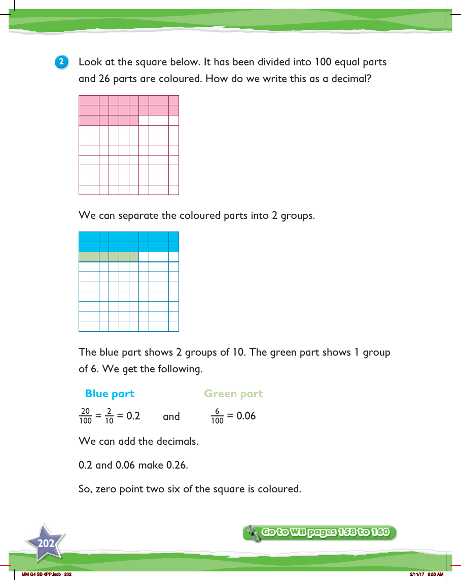 Max Maths, Year 4, Learn together, Hundredths (2)