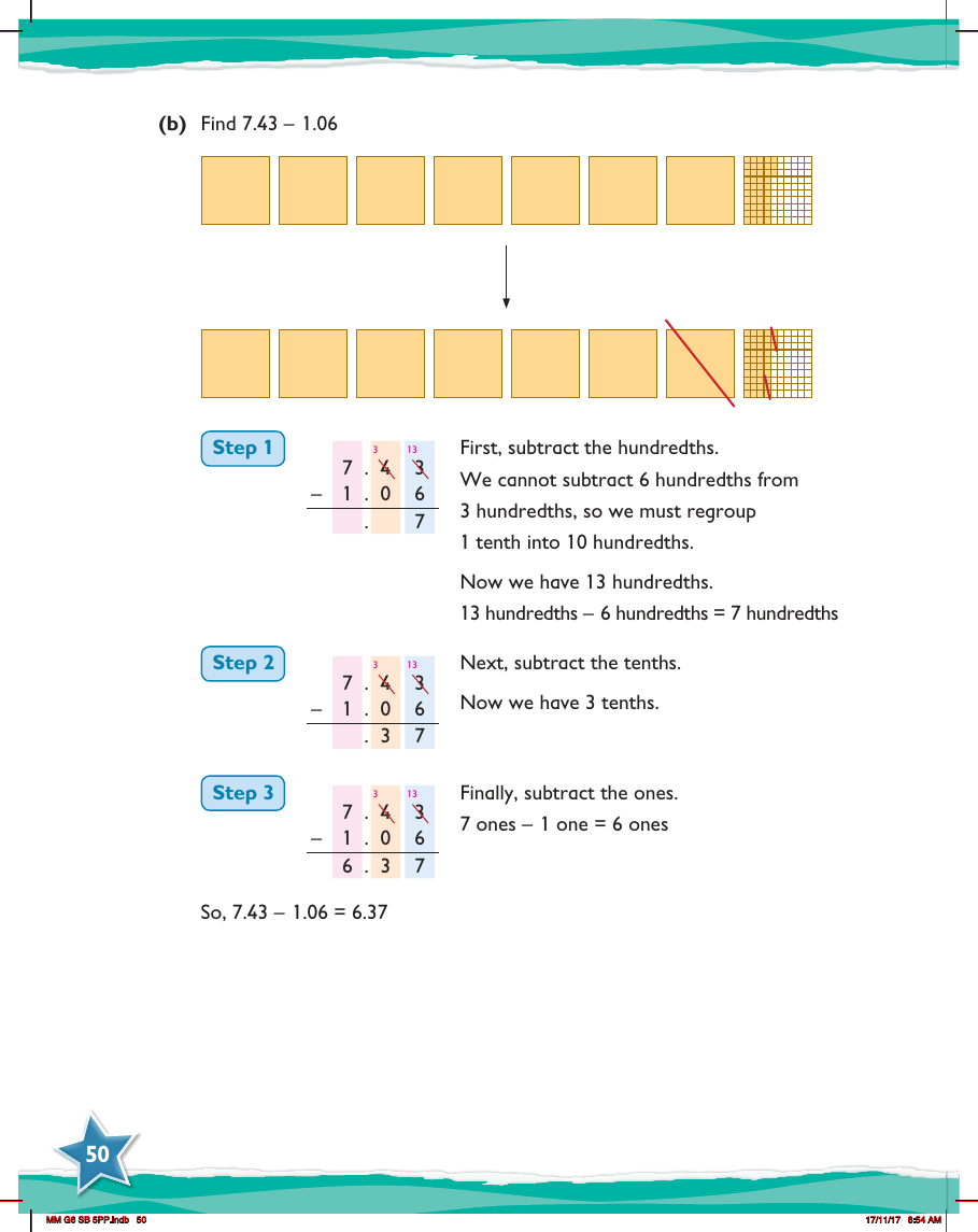 Max Maths, Year 6, Learn together, Review of adding and subtracting decimals (4)