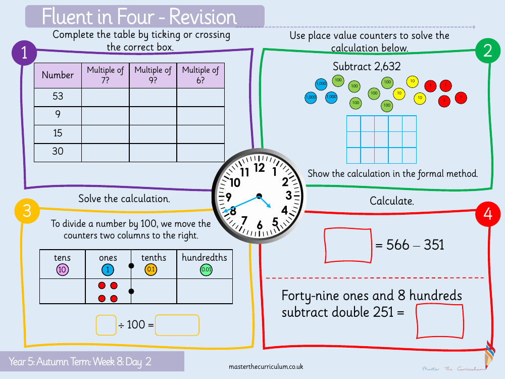 Multiplication and Division (1) - Factors - Starter