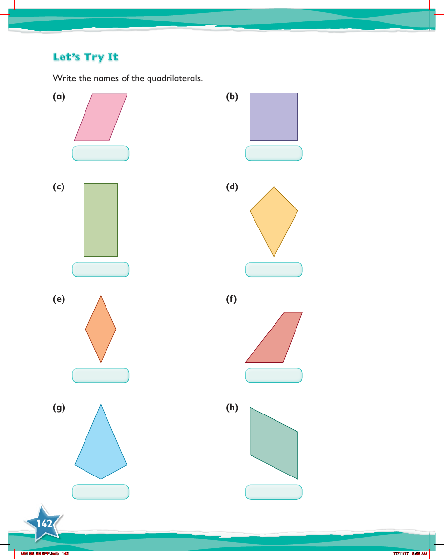 Max Maths, Year 6, Try it, Quadrilaterals