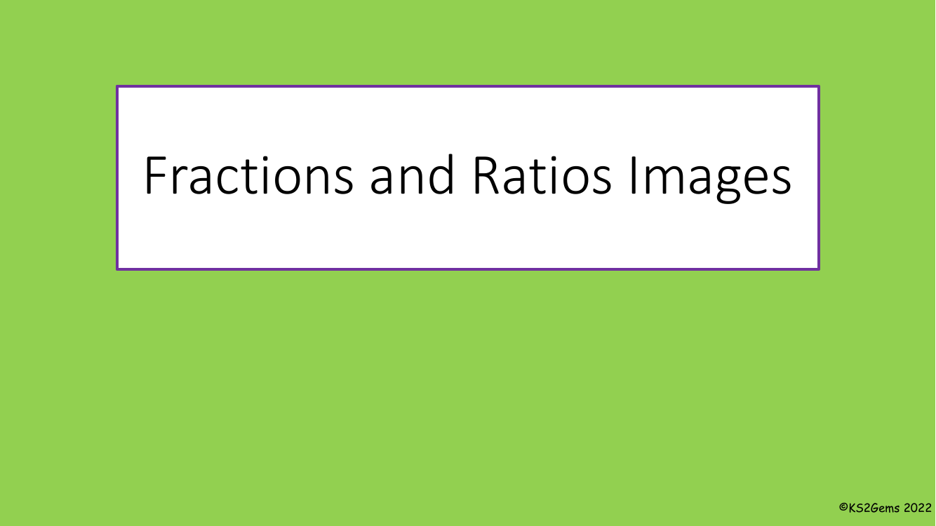 Fractions and ratio images