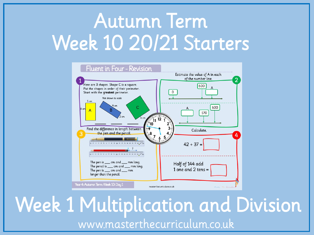 Multiplication and Division - Multiply by 10 - Starter