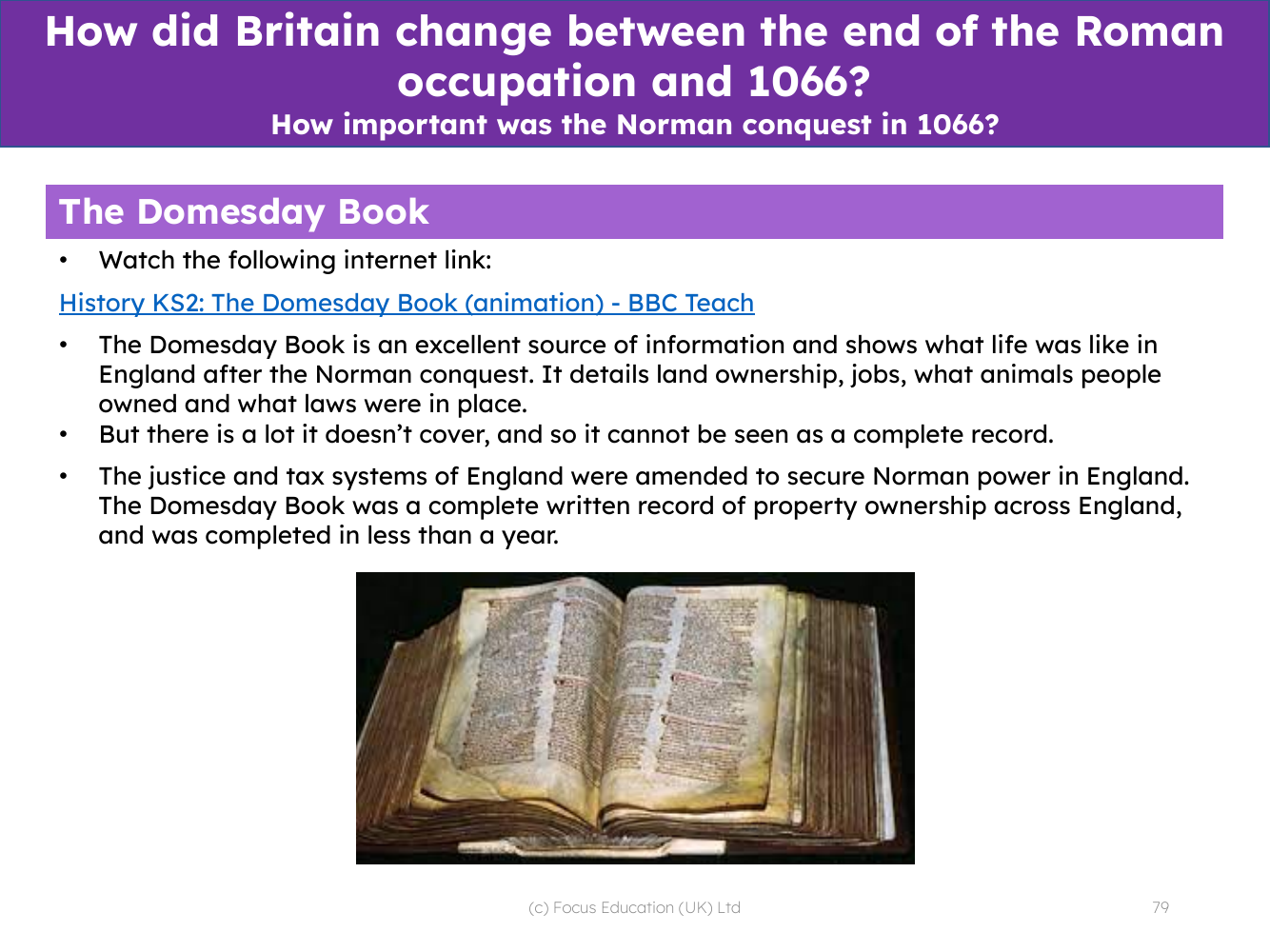 The Domesday book
