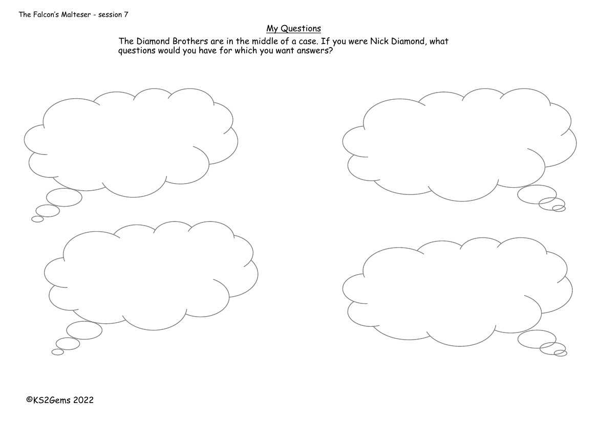 The Falcon's Malteser - Session 7 - My Questions