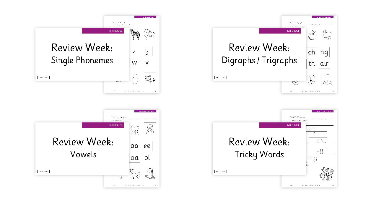 Revising single phonemes and vowels - Phonics Phase 3 - Week 11