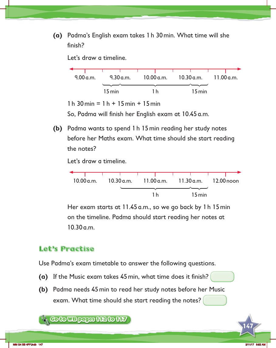 Max Maths, Year 4, Practice, Timetables and schedules