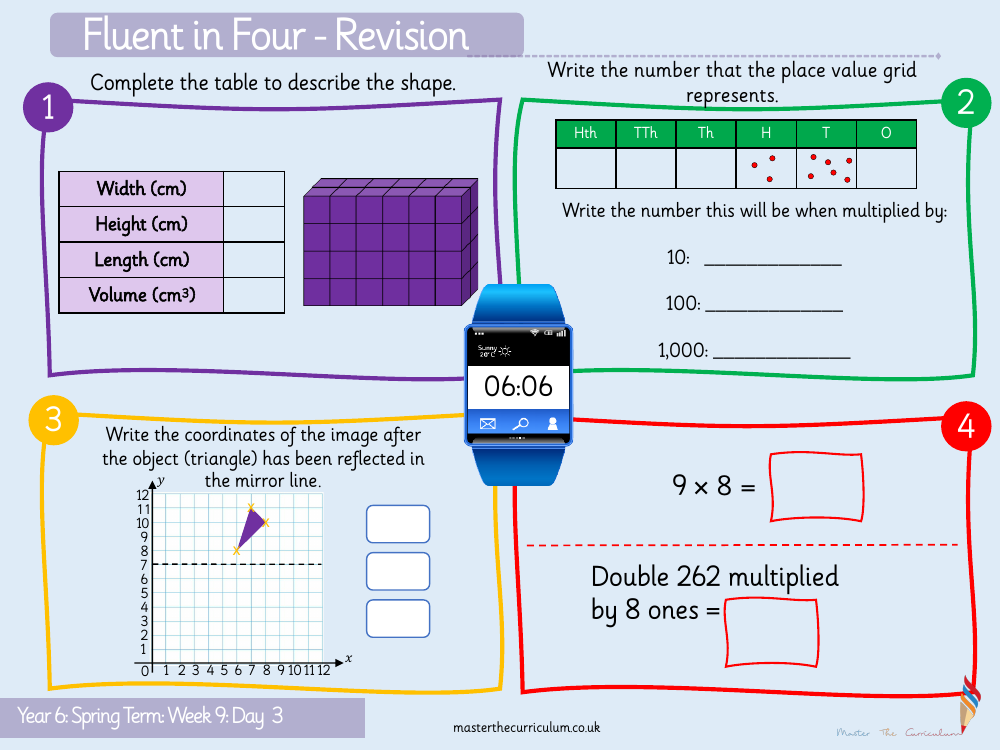 Perimeter, Area and Volume - Volume – Counting Cubes - Starter