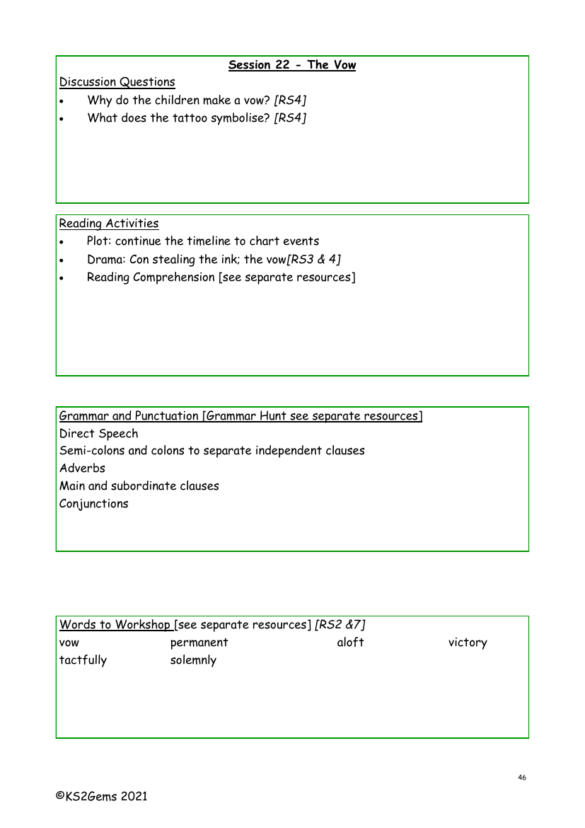 The Explorer - Session 22 - Worksheet