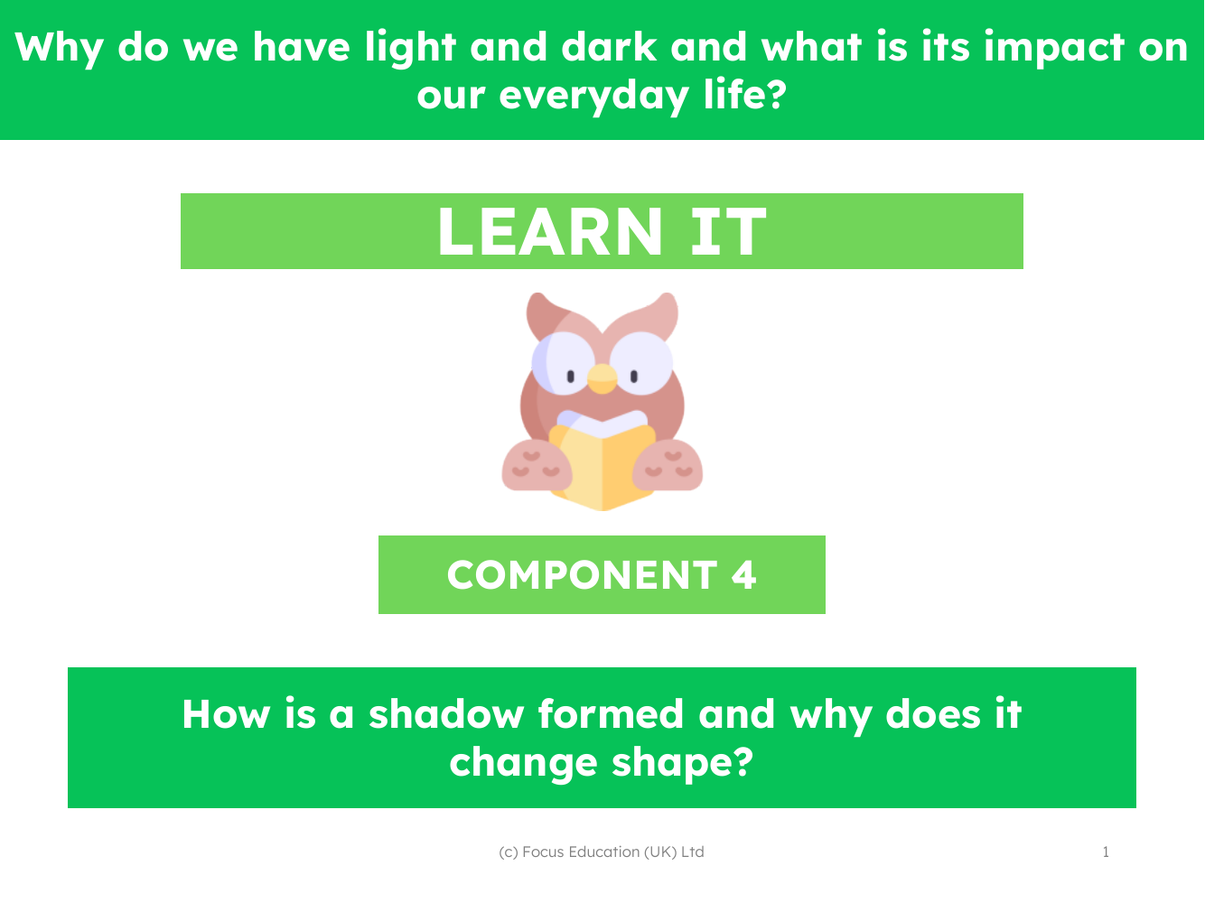 How is a shadow formed and why does it change shape? - Presentation