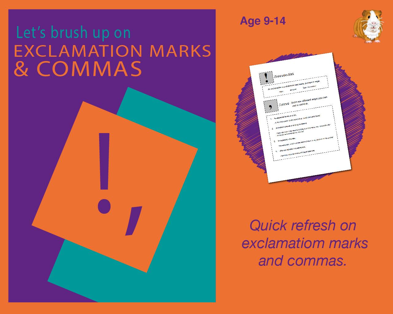 Using Exclamation Marks And Commas (9-14 years) - Teacher Notes