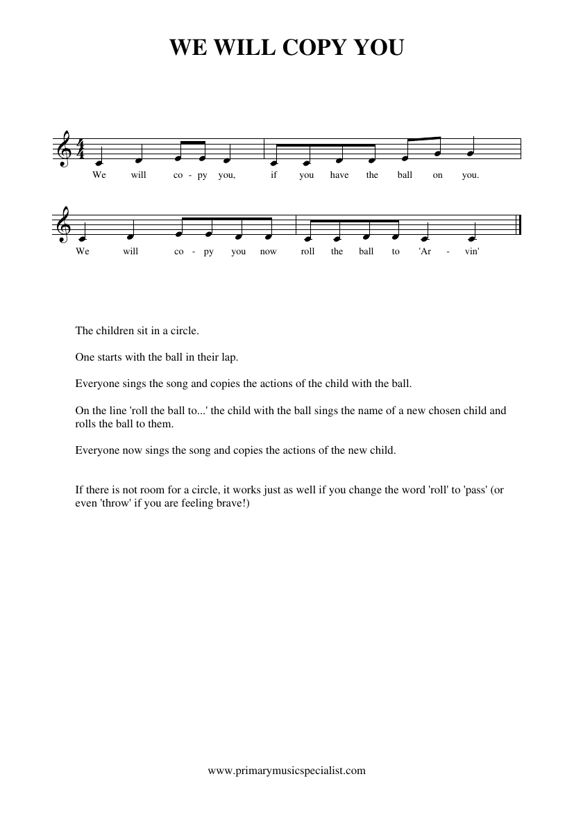 Rhythm Pulse Activity Book -  We will Copy You