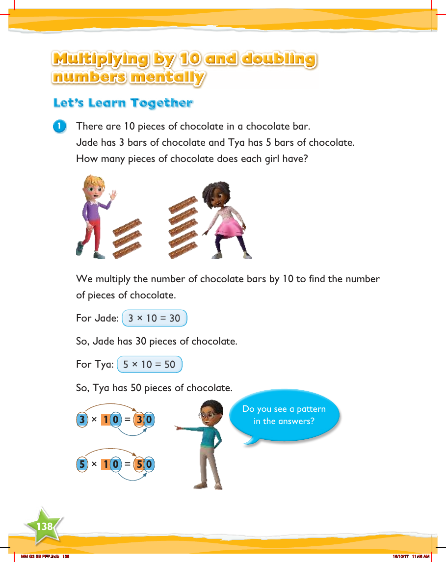 Max Maths, Year 3, Learn together, Multiplying by 10 and doubling numbers mentally (1)