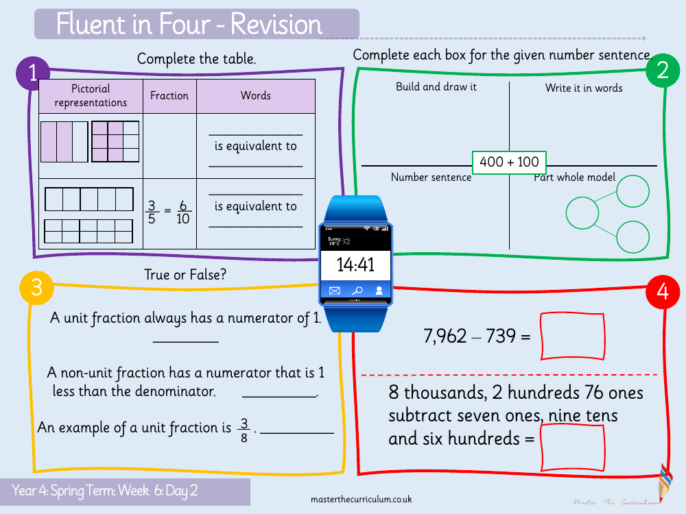 Fractions - Equivalent Fractions (3) - Starter