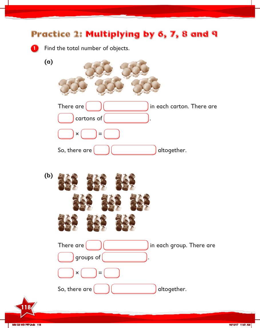 Max Maths, Year 3, Work Book, Multiplying by 6, 7, 8 and 9