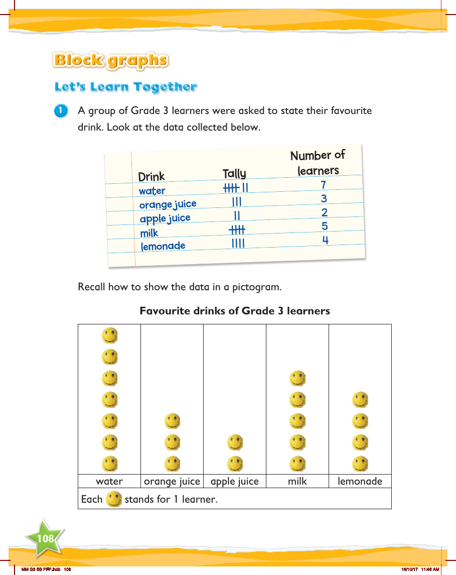 Max Maths, Year 3, Learn together, Block graphs (1)