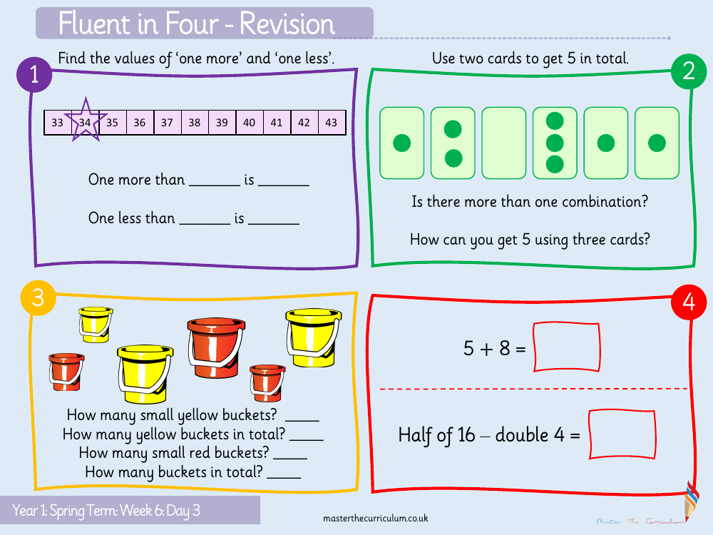 Place Value within 50 - Compare objects within 50 - Starter