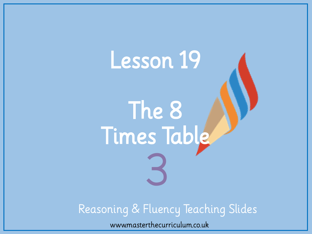 Multiplication and division - The 8 times table - Presentation