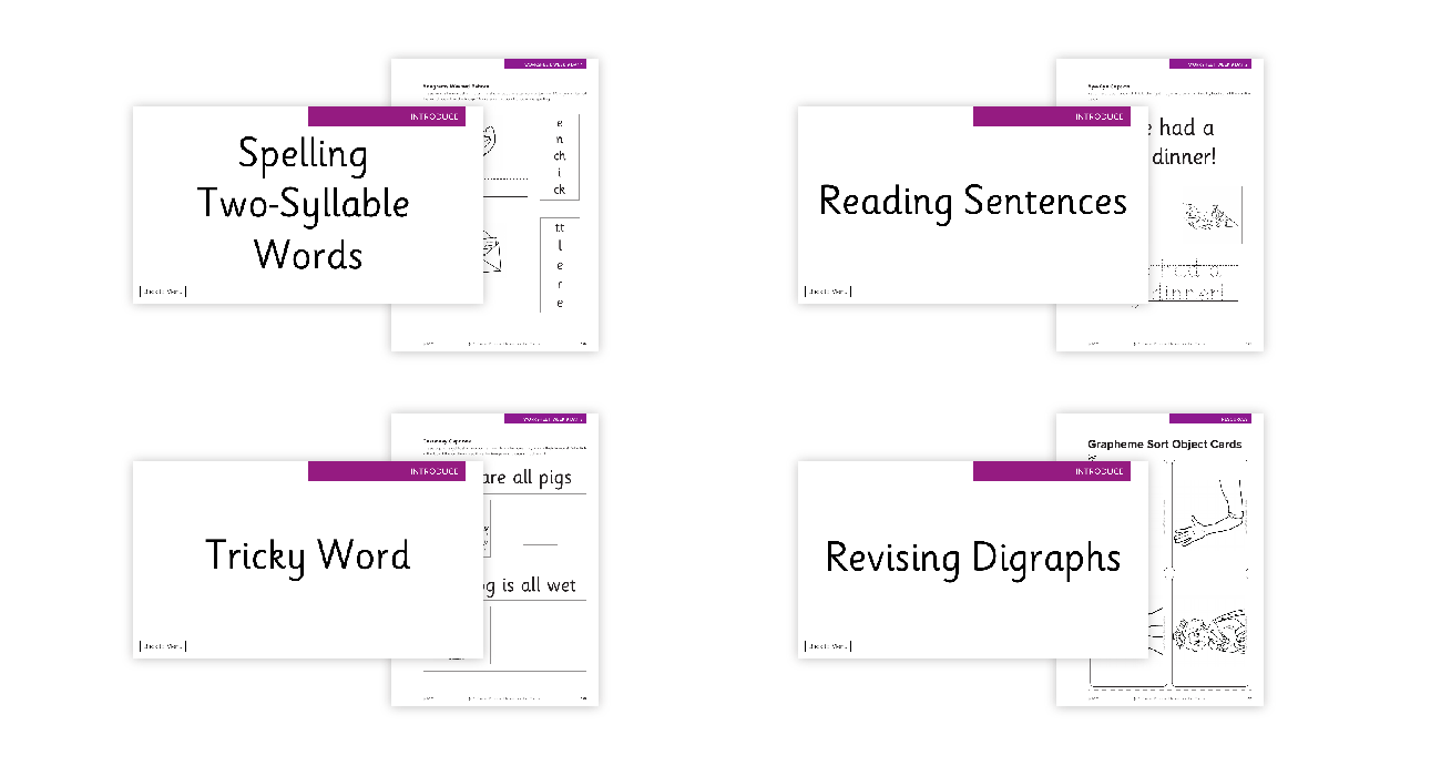 Revising spelling two-syllable words and tricky words - Phonics Phase 3 - Week 9