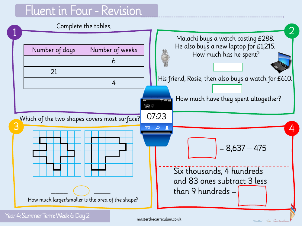 Time - Analogue to Digital - Activity- Starter