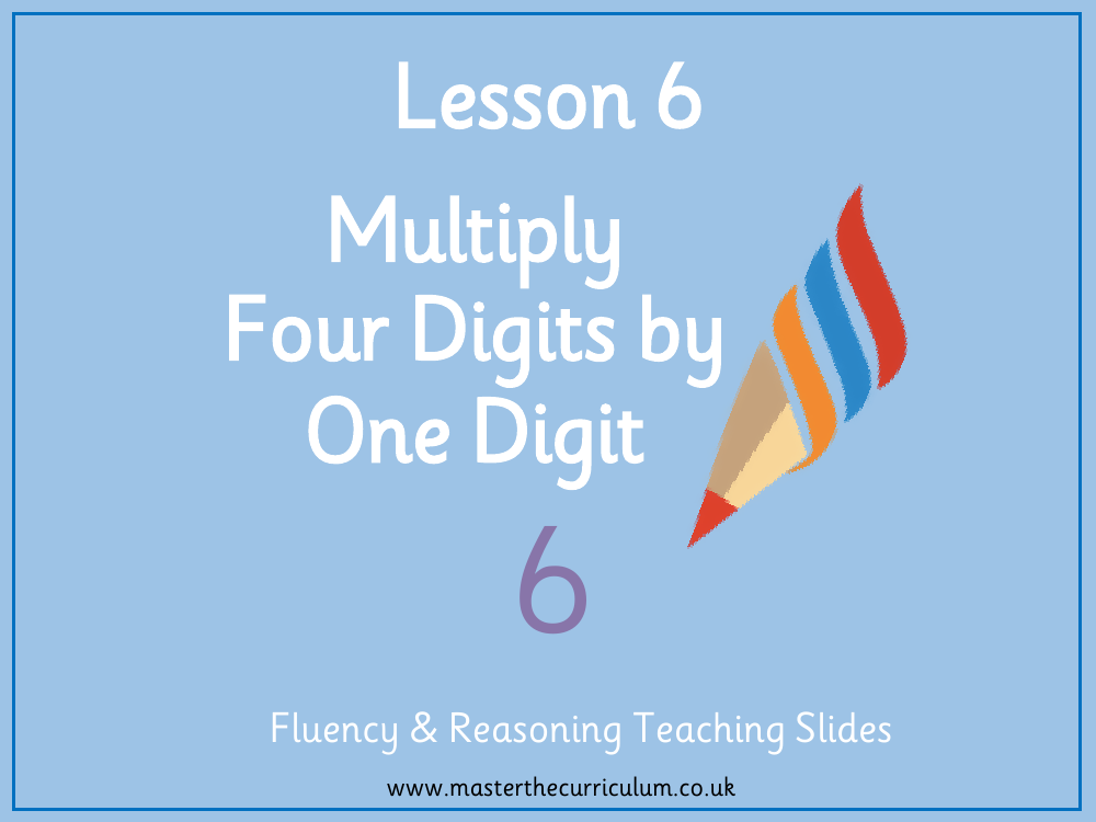 Addition, Subtraction, Multiplication and Division - Multiply 4-digits by 1-digit (Pictorial representations) - Presentation