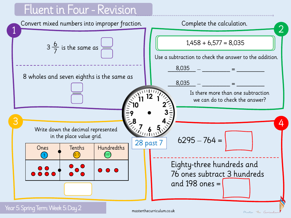 Fractions - Number Sequences - Starter