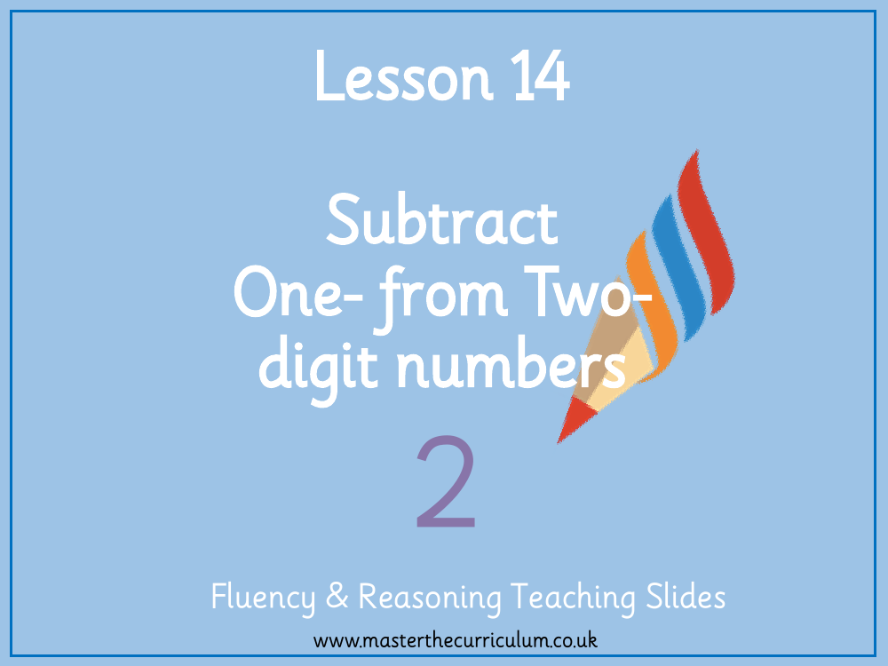 Addition and subtraction - Subtract one from two-digit numbers - Presentation