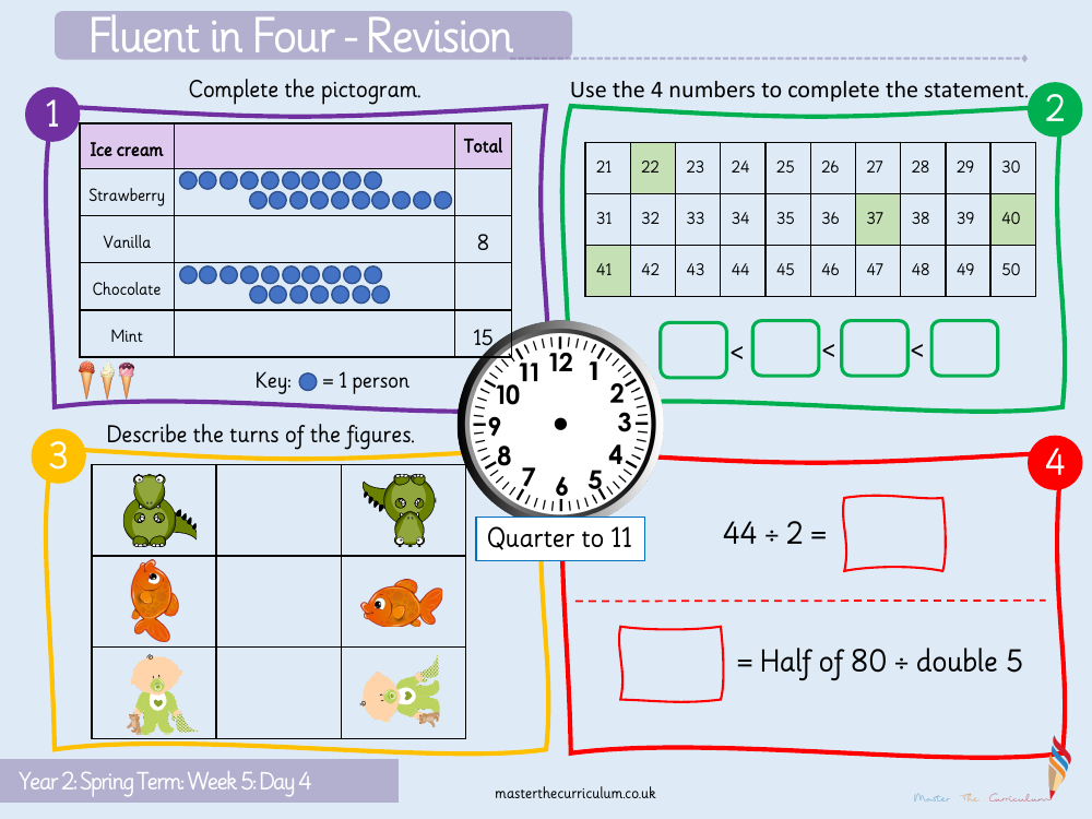 Statistics - Draw pictograms 1-1 - Starter