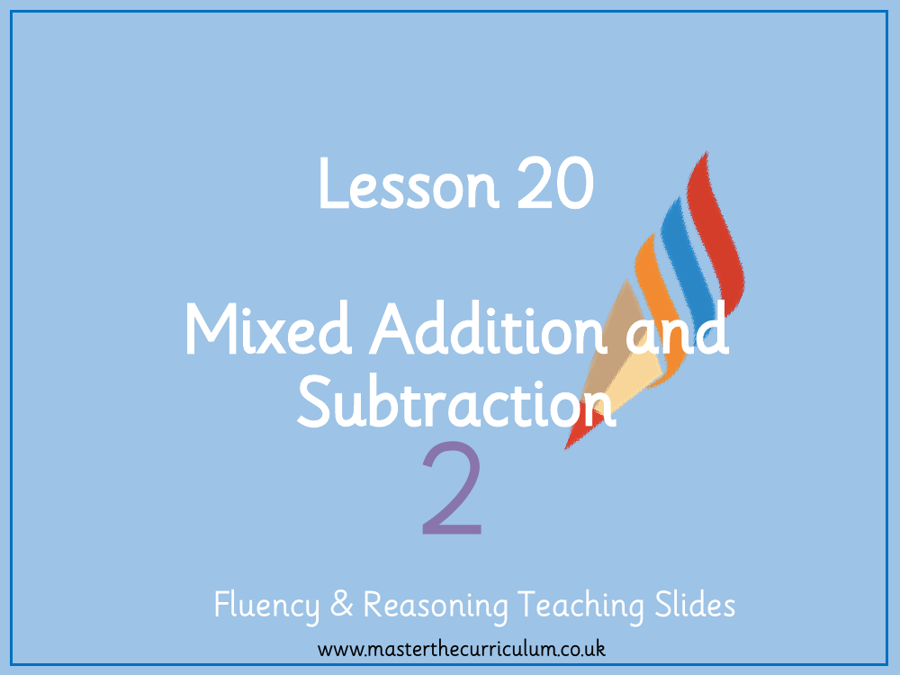 Addition and subtraction - Mixed addition and subtraction - Presentation