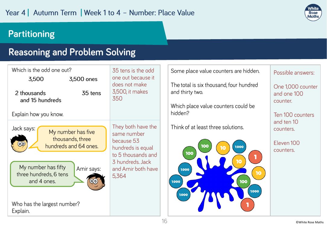 Partitioning: Reasoning and Problem Solving