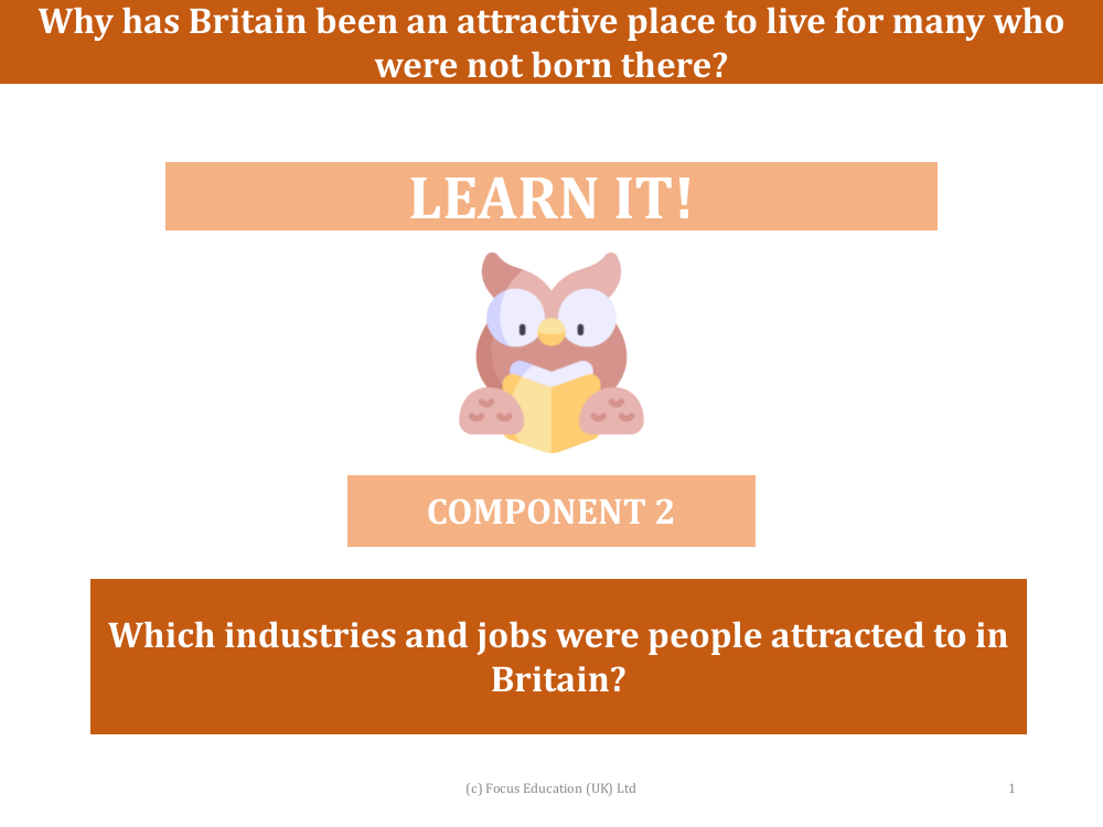 Which industries and jobs were people attracted to in Britain? - Presentation