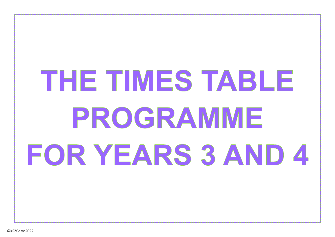 The Times Table Programme