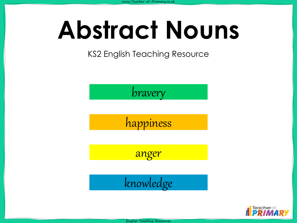Abstract Nouns - PowerPoint