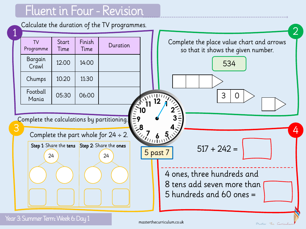 Time - Comparing the duration - Starter