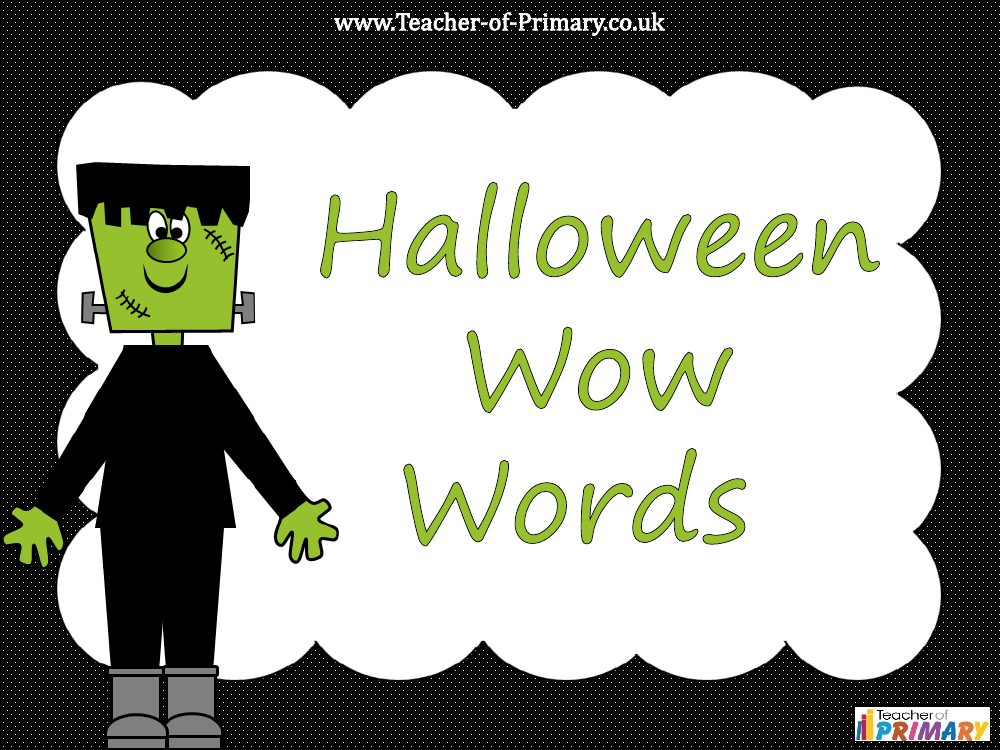 Halloween Wow Words - PowerPoint