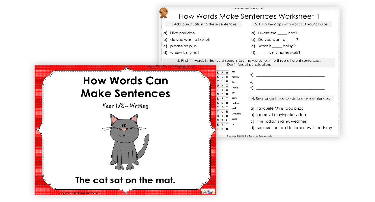 how-words-make-sentences-powerpoint-english-year-1