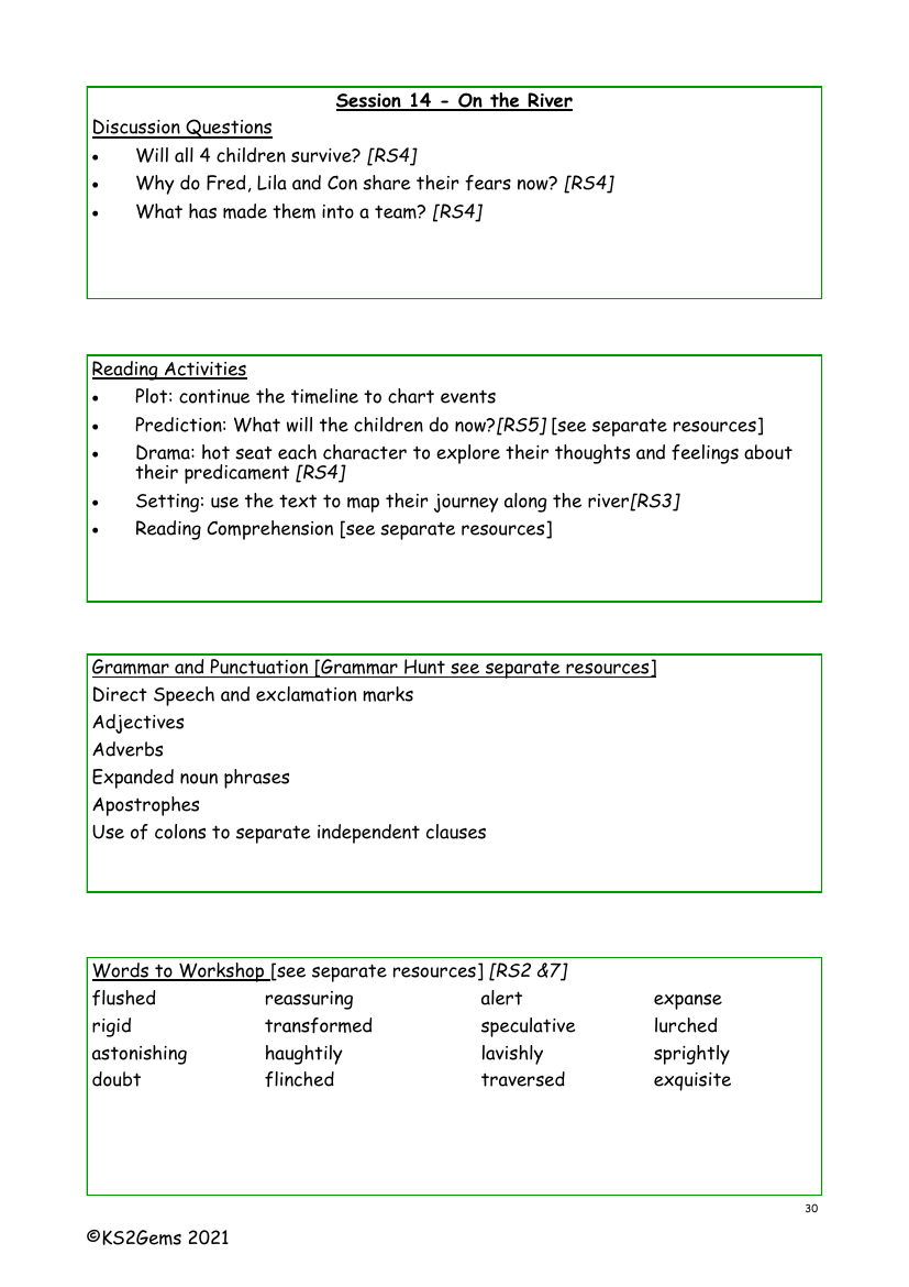 The Explorer - Session 14 - Worksheet