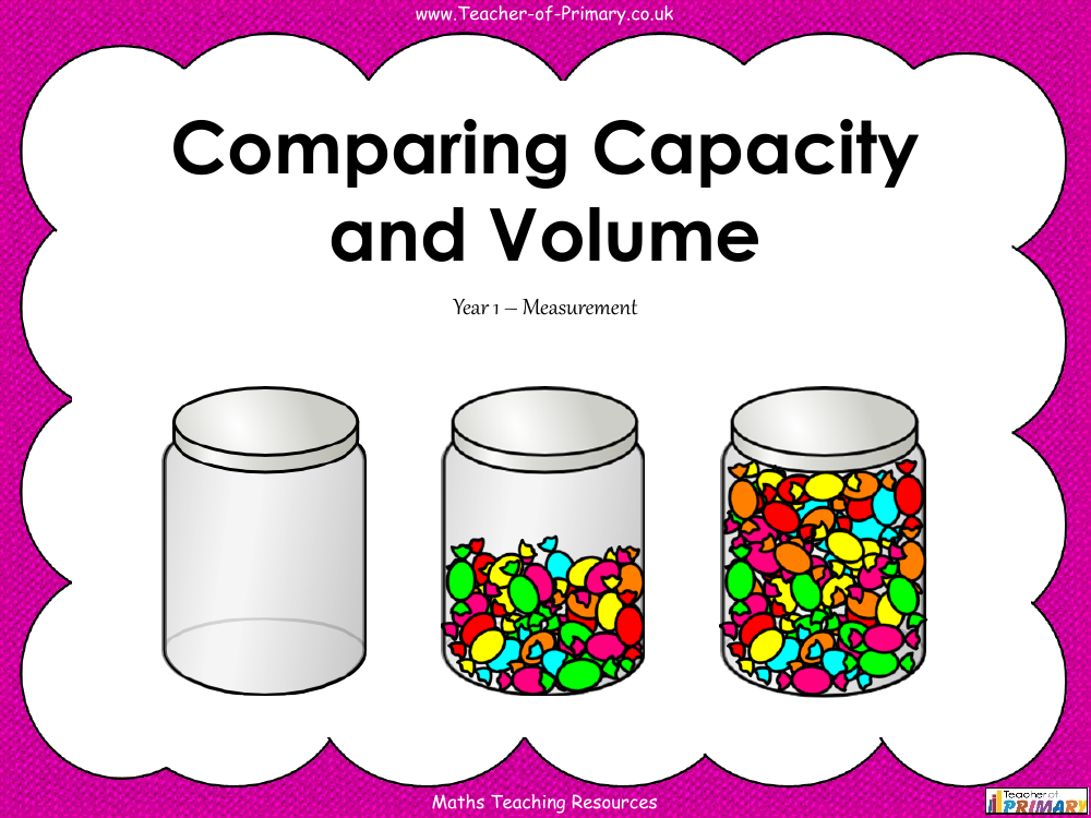 Comparing Capacity and Volume - PowerPoint
