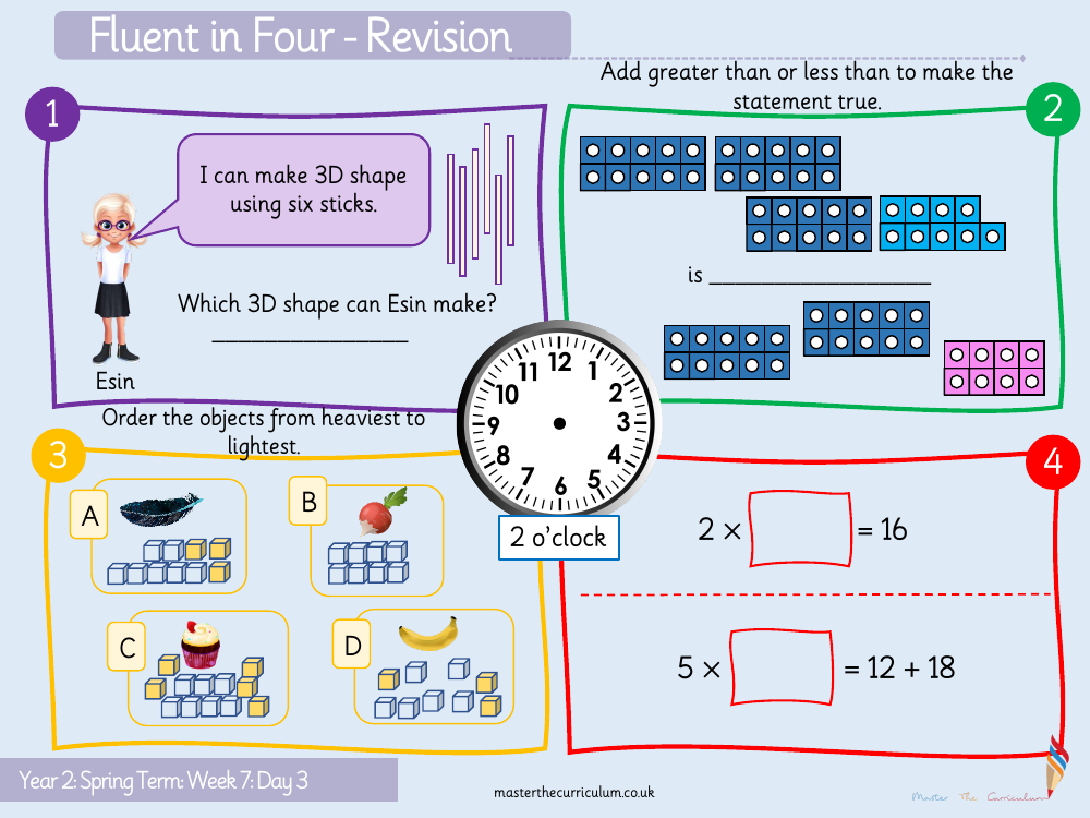 Properties of shape - Count sides and 2D shapes - Starter