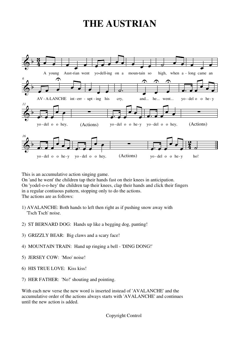 Rhythm and Pulse Year 3 Notations - The Austrian