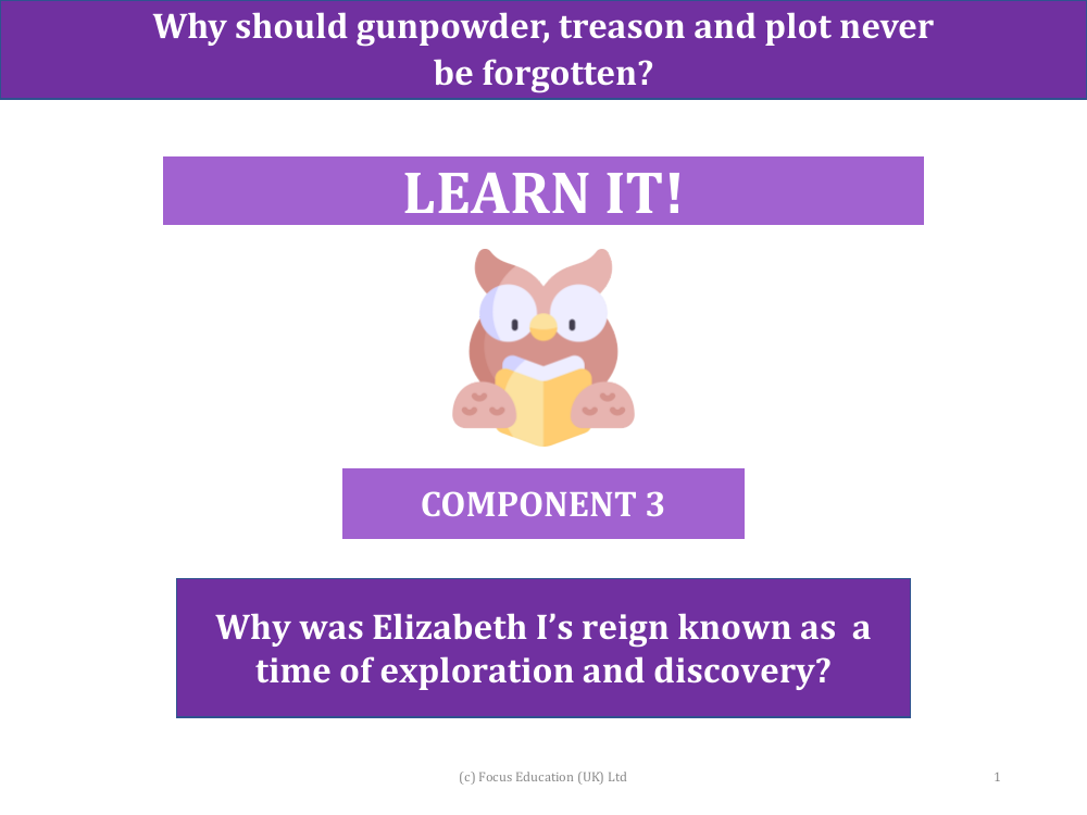 Why was Elizabeth I's reign known as a time of exploration and discovery? - Presentation