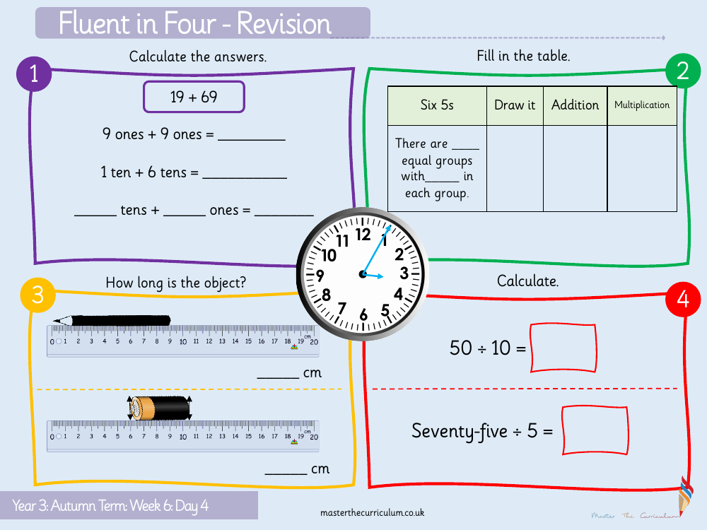 Addition and subtraction - Subtract with two-digit numbers - Starter