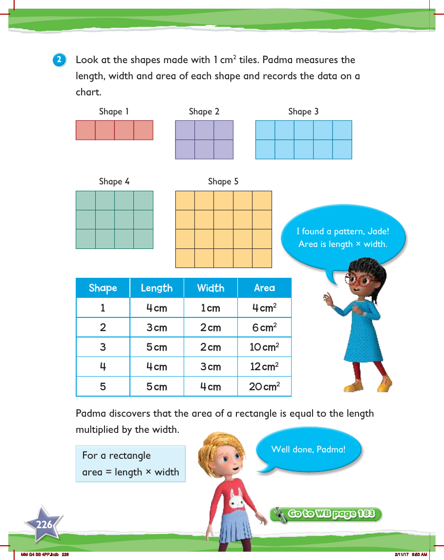Max Maths, Year 4, Learn together, Area (2)