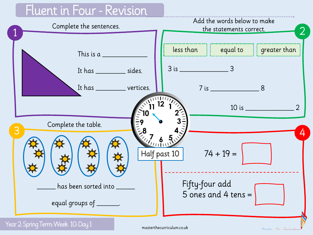 year 2 fractions problem solving