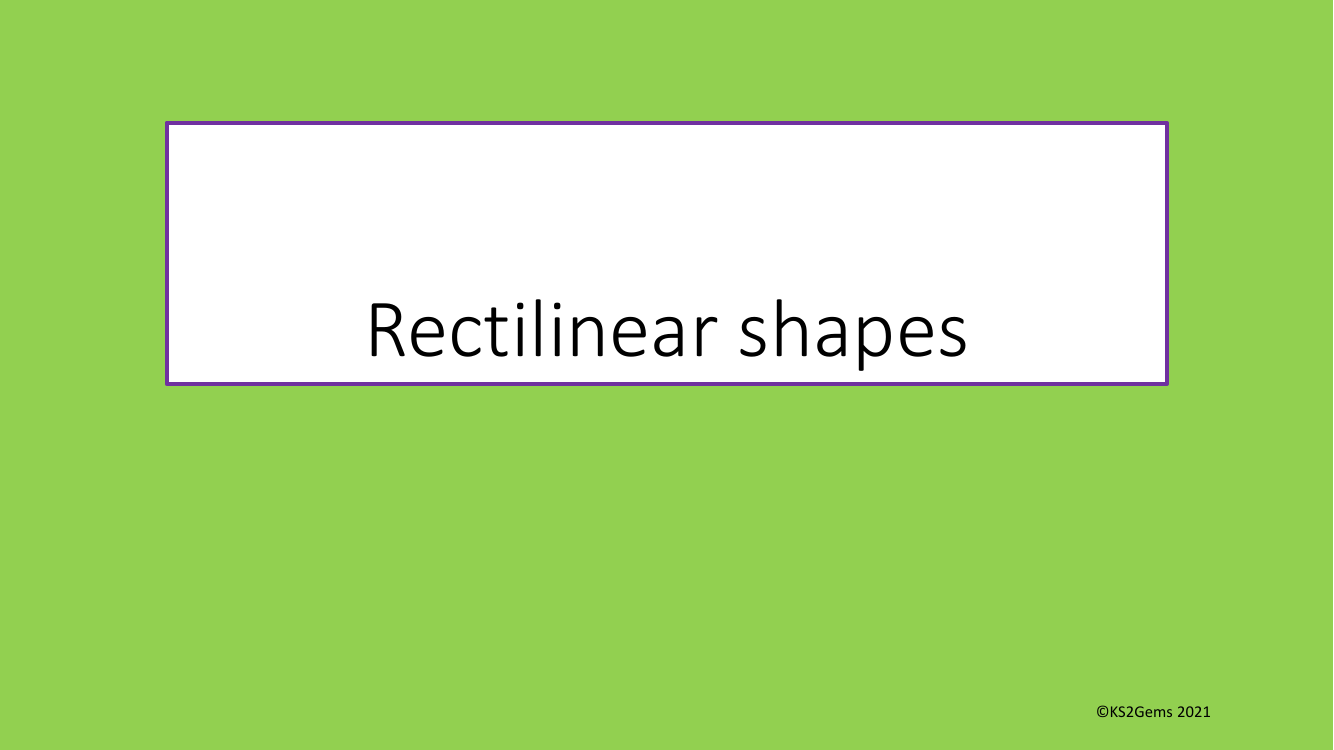 Perimeter - rectilinear shapes