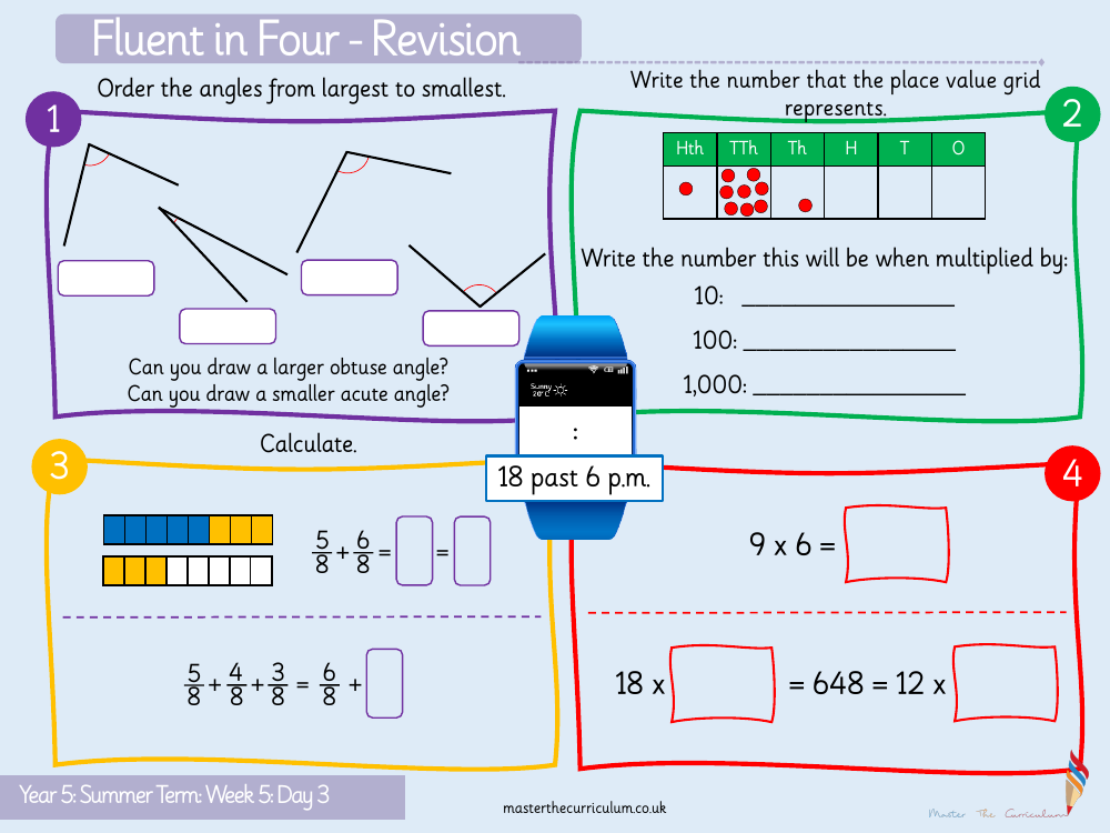 Properties of Shape - Measure Angles in Degrees - Starter