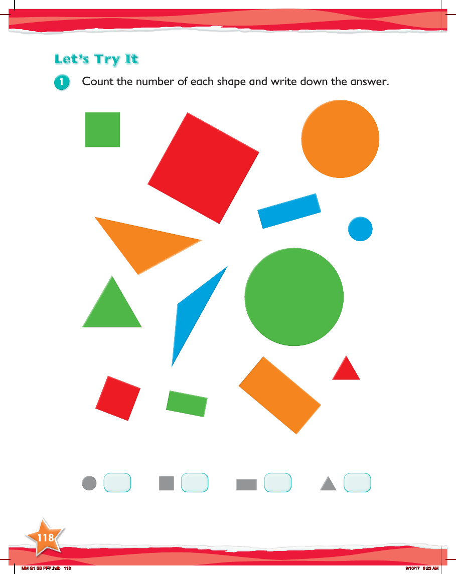 Max Maths, Year 1, Try it, 2D shapes