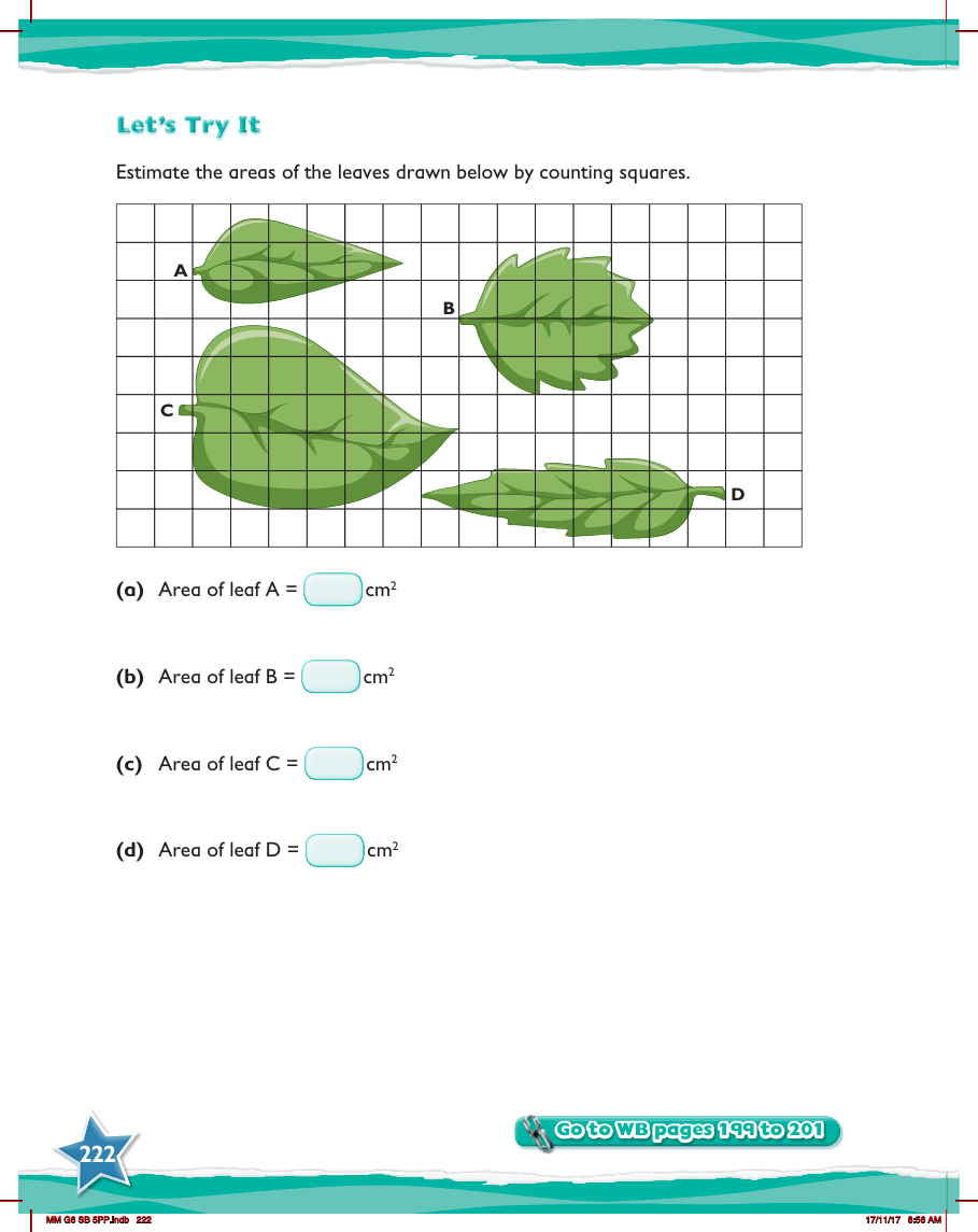 Max Maths, Year 6, Try it, Finding areas by counting squares