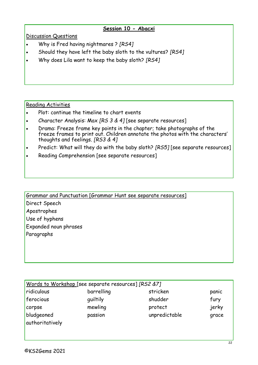 The Explorer - Session 10 - Worksheet